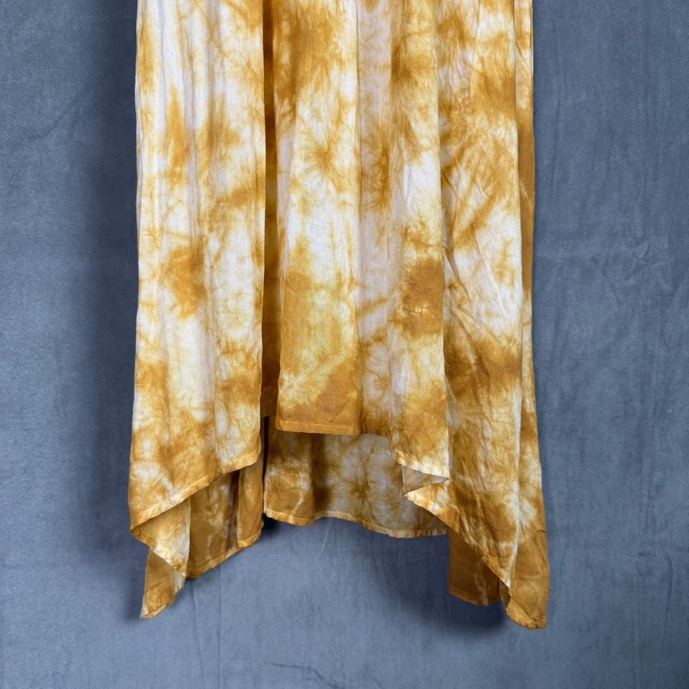 Raviya Mustard Yellow Tie Dye Maxi Dress Womens M NWT Crochet Summer Beachy - Picture 11 of 16